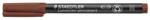 STAEDTLER Marker permanent, OHP, 1 mm, STAEDTLER "Lumocolor® 317 M", maro