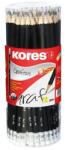 Kores Creioane grafice cu radieră, HB, hexagonale, KORES, 72 buc