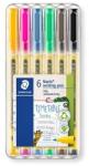 STAEDTLER Liner, set, 0, 6 mm, STAEDTLER "Noris® 307", 6 culori diferite, 6 buc