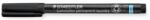 STAEDTLER Marker permanent, F, conic, STAEDTLER "Lumocolor Laundry 319 LM", negru