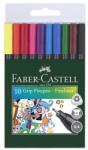Faber-Castell Set de linii de scriere, 0, 4 mm, FABER-CASTELL "Grip", 10 culori diferite, 10 buc