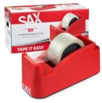 SAX Dispenser de bandă de ambalare, pentru masă, cu bandă de ambalare, SAX "729", roșu