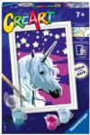 Ravensburger - CreArt pictura pe numere pentru copii unicorn visator care straluceste in intuneric - RVSPBN20204 (RVSPBN20204)