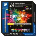STAEDTLER Marker în formă de pensulă, set, STAEDTLER „Pigment brush 371, 24 de culori diferite, 24 buc