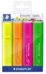 STAEDTLER Evidențiator, set, 1-5 mm, STAEDTLER "Classic 364", 4 culori diferite, 4 buc