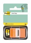 3M Semn de carte, plastic, 50 de coli, 25x43 mm, 3M POSTIT, portocaliu, 50 de coli