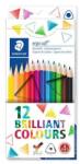 STAEDTLER Creioane colorate, set, triunghiulare, STAEDTLER "Ergo Soft 157", 12 culori diferite, 12 buc