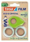 tesa Bandă adezivă cu dozator, 2 buc 19 mm x 10 m, TESA "Eco&Crystal", transparentă, 3 buc
