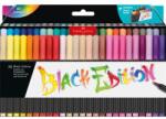 Faber-Castell Markere cu pensulă, într-un suport, FABER-CASTELL "Black Edition", 50 de culori diferite, 50 buc
