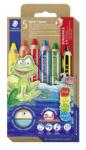 STAEDTLER Creioane colorate, set, cu creion grafit, cu ascuțitoare, STAEDTLER "Noris® junior 140", 5+1 culori diferite, 7 buc