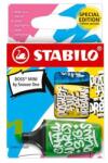 STABILO Evidențiator, set, 2-5 mm, STABILO, „Boss Mini Snooze One, 3 culori diferite, 3 buc