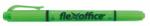 FlexOffice Evidențiator, 1.0/4.0 mm, față-verso, FLEXOFFICE "HL01", verde, 12 buc