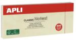 Apli Blocnotes autoadeziv, 40x50 mm, 100 coli, APLI, galben, 300 coli