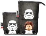 LEGO Stationery Penar cu fermoar, tip pop-up, LEGO „Star Wars Stormtrooper/Han Solo, negru, cu model Penar
