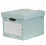 Fellowes Cutie de depozitare, carton, 33, 3x28, 5x39 cm FELLOWES, "Style", verde-alb, 4 buc