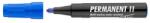 ICO Marker permanent, 1-3 mm, vârf conic, ICO "Permanent 11", albastru