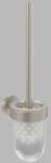 Villeroy & Boch Set perie de toaleta, cu suport, nichel periat (Brushed Nickel Matt), Villeroy & Boch Elements Tender TVA15101600064 TVA15101600064 (TVA15101600064)