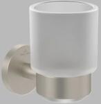 Villeroy & Boch Pahar de sticla, cu suport metalic, nichel periat (Brushed Nickel Matt), Villeroy & Boch Elements Tender TVA15101800064 TVA15101800064 (TVA15101800064)