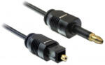 Delock 1m Toslink audio kábel Toslink (digitális optikai) kábel Mini-TOSLINK Fekete (MR207)
