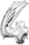 Procos Számos fólia lufi ezüst színben - 4-es szám 32cm (89801)
