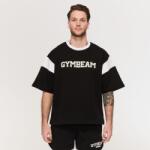 GymBeam Varsity prémium vastag pamut póló Black M