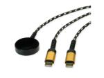 Roline Cablu alimentare USB type C la USB type C + pad wireless Samsung 60W 1.2m, Roline 11.02. 8343 (11.02.8343-10)
