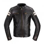W-Tec Geaca Moto Barbati Piele W-TEC Stripe Negru/Crem (24379) - sport-mag