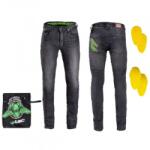 W-TEC Pantaloni Moto Barbati Jeans W-TEC Leonard Negru (21170) - sport-mag