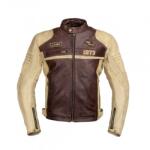 W-Tec Geaca Moto Barbati Piele W-TEC Retro Maro/Bej (22144) - sport-mag