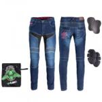 W-TEC Pantaloni Moto Femei W-TEC Alfreda CE Albastru (21164) - sport-mag