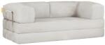 TemaHome Бежов сгъваем диван от прежда с примки от букле 180 cm Bloom - TemaHome (SOFA.005)
