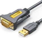UGREEN Cablu USB 2.0 (T) la Serial DB9M (9-pin)(RS232)(T), 1.5m, negru (20211)