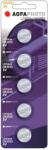 Solight Gombos lítium elem AgfaPhoto CR2032, 3 V, buborékfólia 5 db, lítium