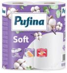 Pufina Papírtörlő, 2 rétegű, 50 lap, 2 tekercs, PUFINA "Soft", 2 tekercs