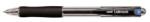 uni Golyóstoll, 0, 3 mm, nyomómechanizmussal, UNI "SN-100 Laknock", fekete