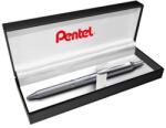 Pentel Géltoll, 0, 35 mm, nyomómechanizmus, tolltest: ezüst, PENTEL "EnerGel BL-407" kék