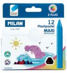 MILAN MAXI műanyag zsírkréta 10 db + 2 db FLUO