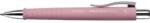 Faber-Castell Golyóstoll, 0, 7 mm, nyomómechanizmus, rózsaszín tolltest, FABER-CASTELL "Poly Ball", kék