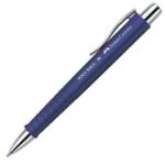 Faber-Castell Golyóstoll, 0, 5 mm, nyomómechanizmussal, kék testtel, FABER-CASTELL "Poly Ball", kék