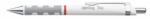 rOtring Golyóstoll, 0, 8 mm, nyomómechanizmussal, fehér testtel, ROTRING "Tikky", kék