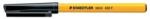 STAEDTLER Golyóstoll, 0, 3 mm, kupakkal, STAEDTLER "Stick 430 F", fekete