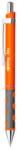 rOtring Golyóstoll, 0, 8 mm, nyomómechanizmussal, neon narancssárga testtel, ROTRING "Tikky", kék