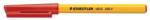 STAEDTLER Golyóstoll, 0, 3 mm, kupakkal, STAEDTLER "Stick 430 F", piros