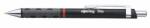 rOtring Golyóstoll, 0, 8 mm, nyomómechanizmussal, fekete testtel, ROTRING "Tikky", kék