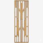  Fali dekorpanel, art deco stílus, 50x150 cm, 3 mm HDF - FP12 fa Sonoma tölgy falburkolat