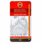 KOH-I-NOOR 1502/3 fémdobozos grafitceruza Graphic szett (7130069003) - tintasziget