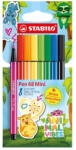 STABILO Filctoll készlet, 1 mm, STABILO "Pen 68 Mini Animal Vibes", 8 különböző szín (TST668807) - tintasziget