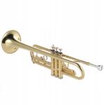  Bb trombita, sárgaréz, aranyozott, nemes hangszer (0770913985540)