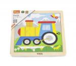 Viga Toys Puzzle din 9 piese mari Mama si puiul Oaie, Viga (44622) - infant