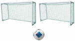 Anastasia Sport Set 2 porti fotbal Anastasia Sport 3x2 m, otel + plase + minge fotbal Molten (2XAS100934+HN112-01+F5N1710)